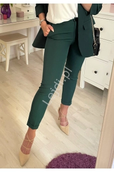 Eleganckie spodnie Premium butelkowo zieloneEleganckie spodnie Premium butelkowo zielone